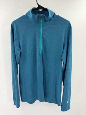 Stio Women’s Medium Teal Blue Lightweight 1/2 Zip Pullover Longsleeve Top